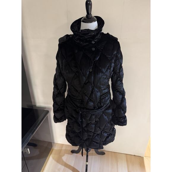 BURBERRY LONDON WOMEN’S BLACK PUFFER COAT XL . Tags located in the pocket. - Picture 1 of 16